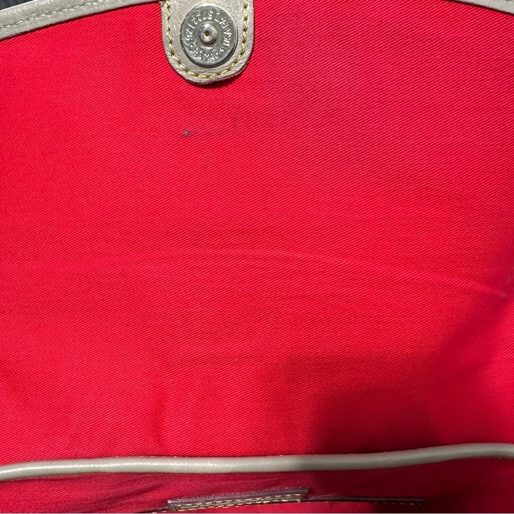 Dooney and Bourke Florentine Large Dottie Crossbody Taupe READ - Picture 9 of 16